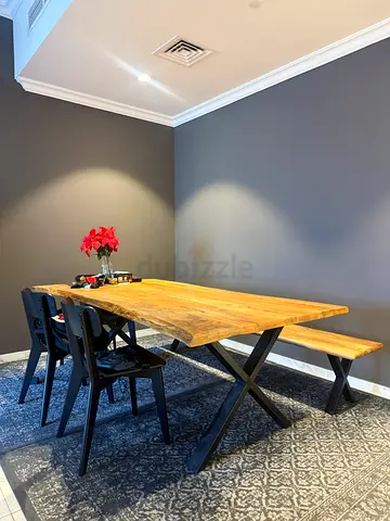 Large Solid Wood Dining Table – 210cm x 110cm