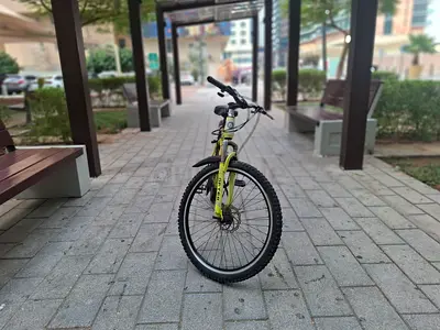 Used once full-suspension mountain bike - 26 wheels, good condition