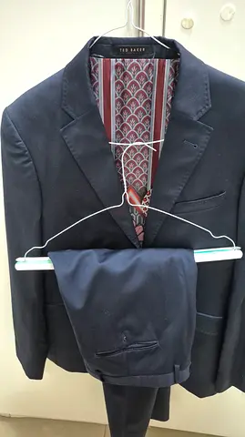 Ted Baker navy men’s suit jacket and trousers - excellent condition