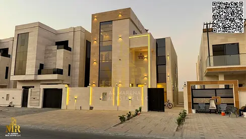 فيلا بموقع متميز طابقين وروف 5 غرف ماستر شامل رسوم التسجيل