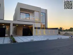 Two-story villa with a majlis and hall, directly from the owner, personal finishing, on a main stree