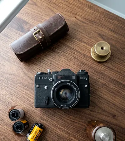 Vintage Zenit ET Film SLR Camera 80s Genuine USSR Soviet
