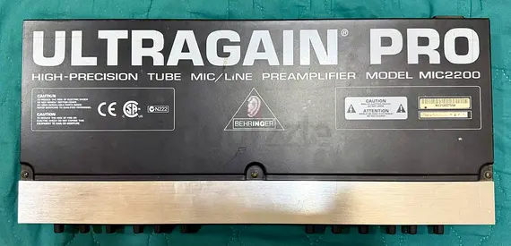 Behringer Ultragain Pro MIC2200 Vacuum Tube Mic Line Preamp