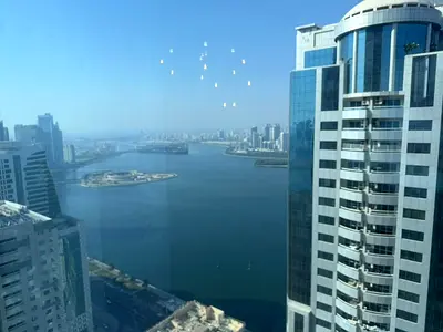 3 bedrooms for annual rent in Al Qasba, Sharjah | One month free | Free gym, pool, and parking | Contract attestation by the owner | Flexible payment