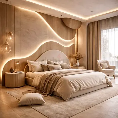 Modern upholstered bed