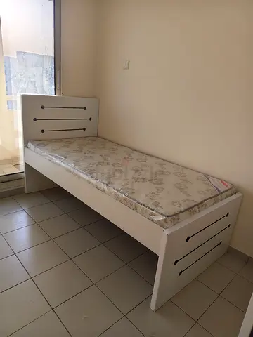 Single white wooden bed frame New For Sale