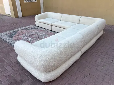 Cratebarrel Corner Sofa Beige Excellent condition