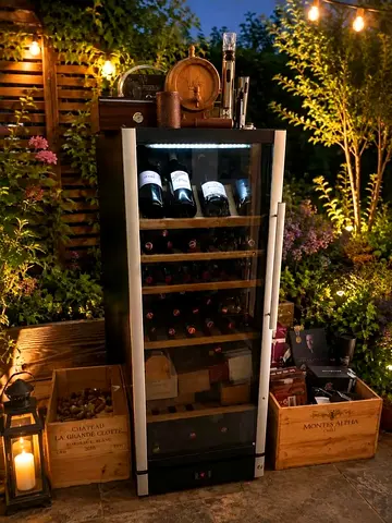 Vestforest wine fridge dual temperature 157 bottles slightly used