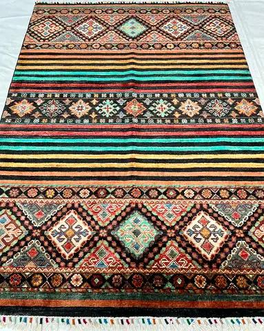 100 x 150 cm | 1 x 1.5 meter | 3x5 ft | An amazing fine Quality colourful afghan carpet