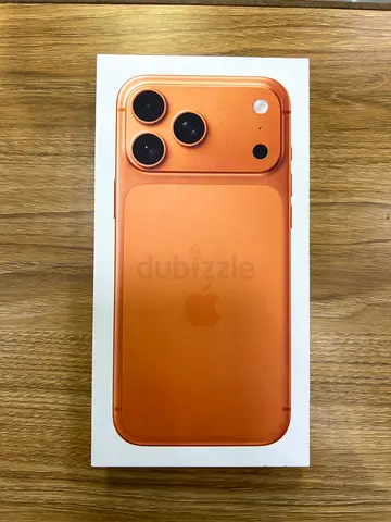 Apple iPhone 17 promax (sealed box) - Orange color 512GB (Arabic) dual esim