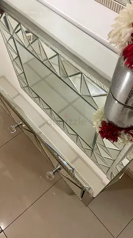 Mirrored Dresser with Crystal Handles - Good Condition