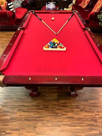 Red Felt Full-Size Billiards/Pool Table - brand new Condition