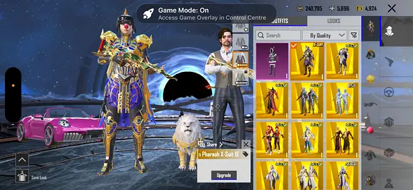 PUBG Mobile account with rare skins and outfits - ready to use