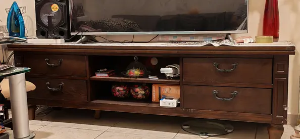 SOLID WOODEN TV STAND