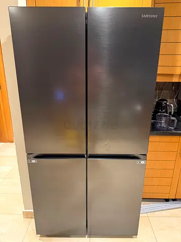 Samsung RF65A90TEB1 602L Premium 4-Door French Door Fridge – Black Stainless Steel – Excellent Condi