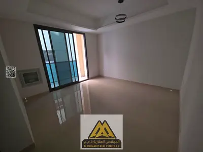 First-occupancy one-bedroom apartment in Al Hamidiya 1, Ajman, master bedroom, balcony, built-in wardrobes, luxury finishing, close to all services, A