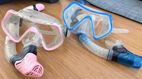 Set of 3 Oceantric Snorkel Masks with Tempered Glass