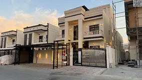Villa (with swimming pool) for sale in Ajman | Al Yasmin area | 5 bedrooms, majlis, hall, maid's