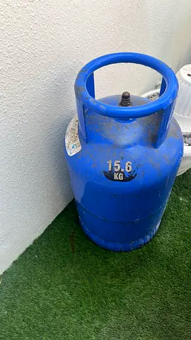 15.6 kg Blue Gas Cylinder (Empty) with Regulator, delivery free