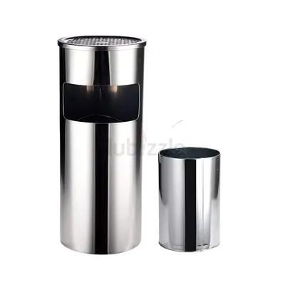 Eco care 30ltr Ashtray Bin 2-in-1 stainless steel