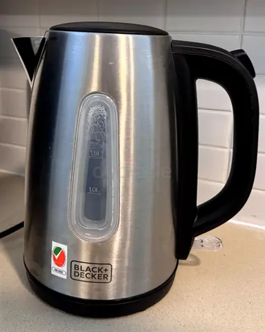 Black+Decker stainless steel electric kettle - 1.5L