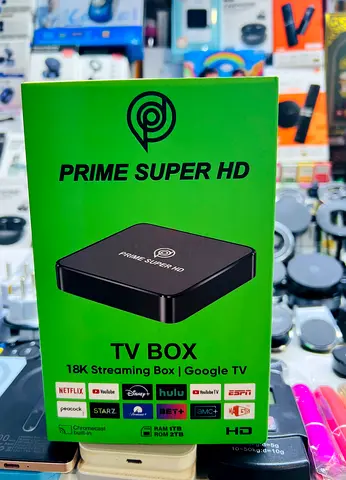 Prime Super HD TV Box | Google TV Streaming Box (1TB ROM / 2TB RAM shown)