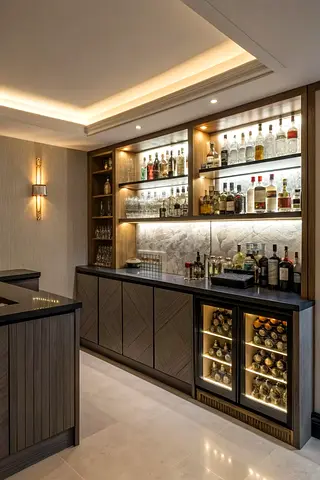 Custom made bar unit