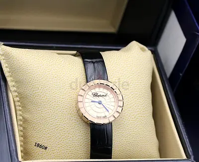 Chopard Swiss Ladies Master Quality Copy Watch with Leather Strap