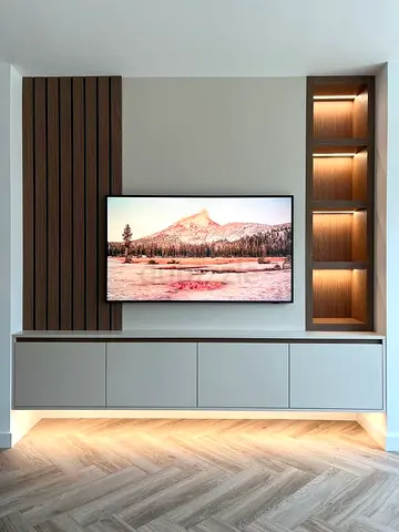 Modern Minimalist Media Wall