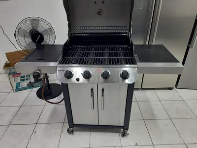 Char-Broil Convective Series 440S - 4 Burner Gas Barbecue Grill with Side-burner, Stainless Steel