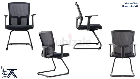 Lotus VC Visitor Office Chair with Mesh Backrest