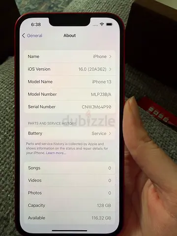 iPhone 13 Red - 128GB, good working condition