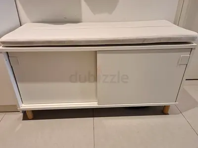 IKEA MACKAPÄR Shoe Storage Bench | Custom Cushion  Wooden Legs