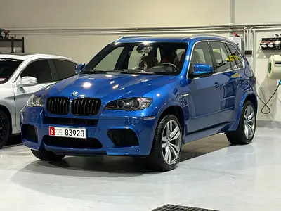 2011 BMW X5M | GCC | 1 Owner |BMW Service History Only 85,000 KM |OEM mileage Rare Monte Carlo Blue