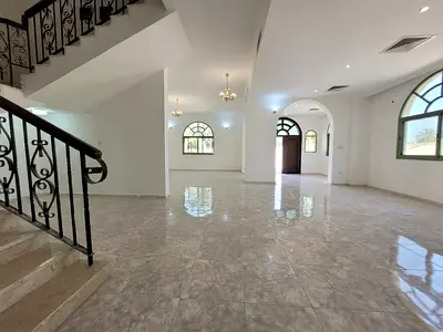 **Largest Villa for Rent in Sharjah – Al Mansoura | 6 Bedrooms | 8 Bathrooms | 2 Living Rooms | Majlis | Large Yard | Outdoor Setback Area | Central A