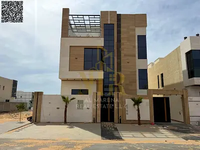 Turnkey villa with all fees included, on the main street, ready to move in, with a special discount for cash in the most prestigious areas of Ajman. F