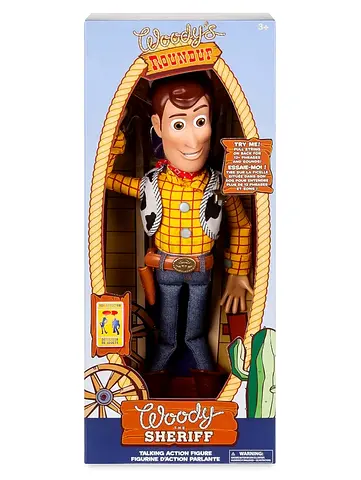 Original talking Woody figure with Andy signature