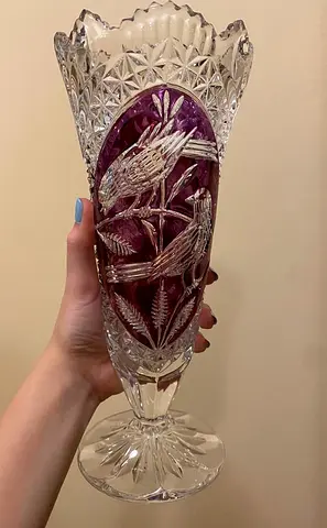 crystal vase