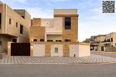 Corner villa for sale in Al Bahia, majlis and master living room, registration fees included