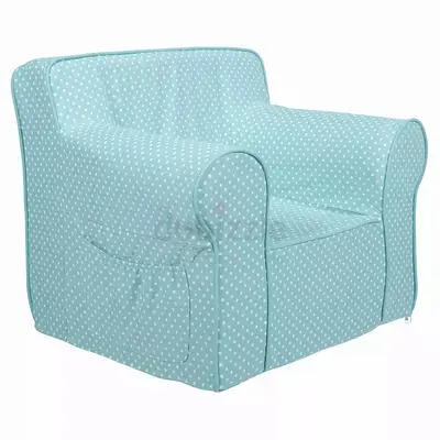 Pair of Kids Polka Dot Foam anywhere Armchairs – Pink  Blue
