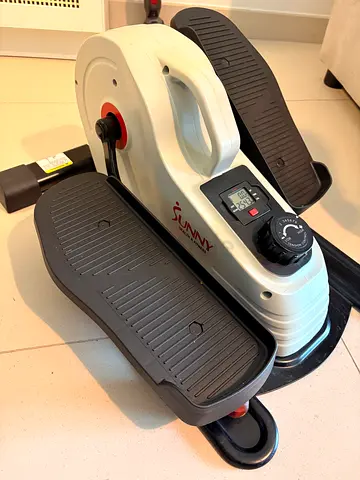 Compact Sunny Health  Fitness Mini Stepper with Resistance Knob and Digital Monitor