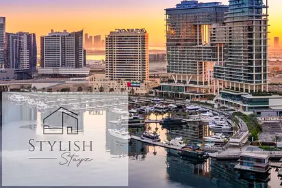 Beautiful Corner Unit | Yacht, canal & Burj Khalifa Views | NO COMMISSION | All inclusive