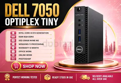 DELL OPTIPLEX 7050 TINY RAM 8GB DDR4 INTEL CORE i5 6TH GENERATION SSD 256GB NVME M2