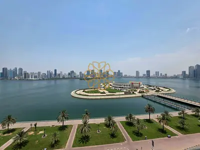 Seaview 2bhk with 2 Balcony Wardrobe Master Bedroom Laundry room with Parking in Al Majaz 3 Area