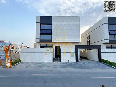 Luxury villa for sale in Al Bahia, elegant modern design, price includes registration fees