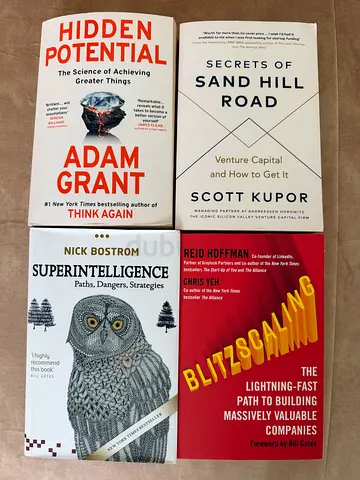 Set of 4 Non-fiction Business Strategy Books - Grant, Kupor, Hofmann, Bostrom