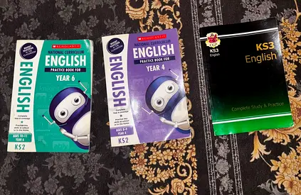 Bundle: KS2  KS3 English Practice Books (Year 4, Year 6, KS3 Study Guide)