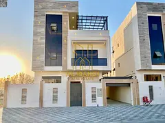 Own your dream villa Modern design with a roof , fully furnished , close to the mosque , and negotia