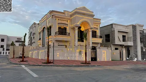 Luxury Neo-Classic Corner Villa for Sale in Al Helio 2 | Large Setback & Super Deluxe Finishing | Land Area 3700 sq ft, Built-up Area 3600 sq ft | 5 M