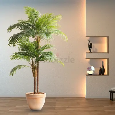 Tall Indoor Potted Palm Plant (Decorative, Ready to Place)